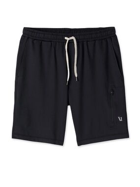 Vuori Men’s Black Performance Athletic Shorts Zip Pockets Size XL